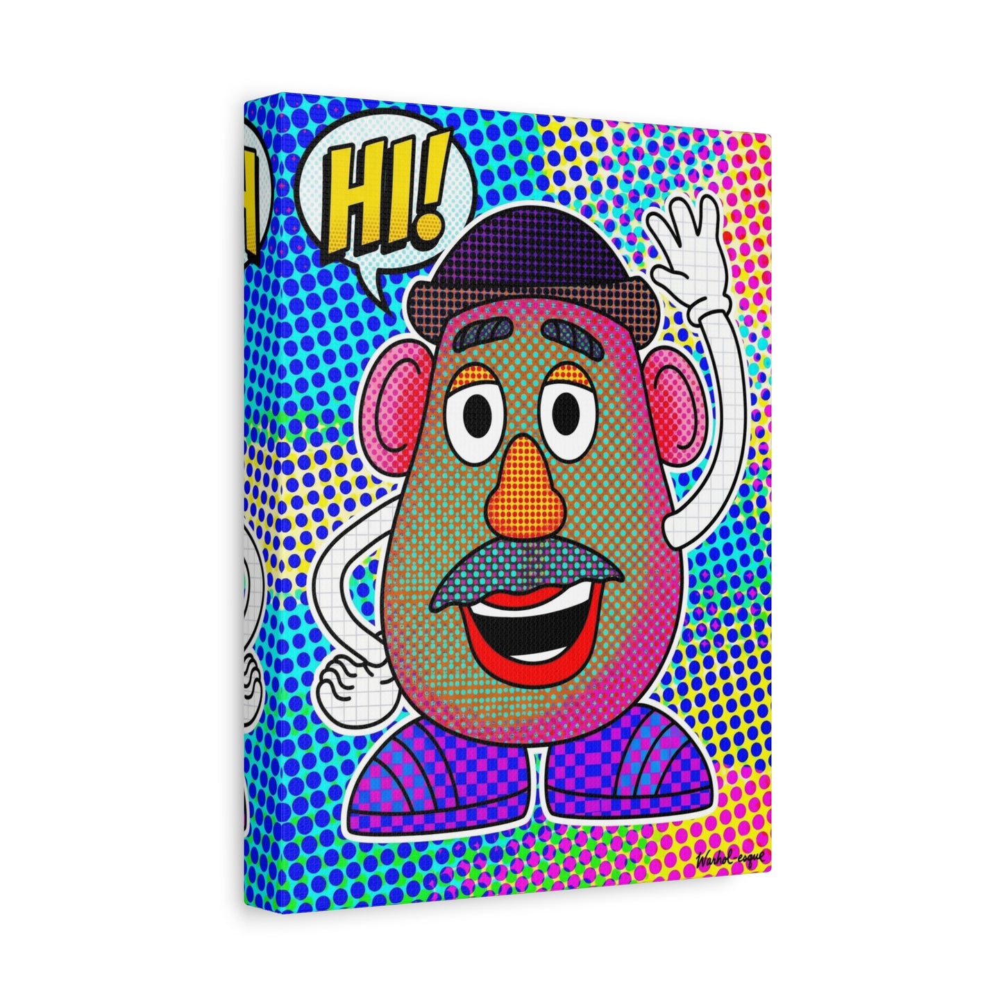 Mr. Head Abstract Canvas Wall Art Print — Matte Stretched Canvas