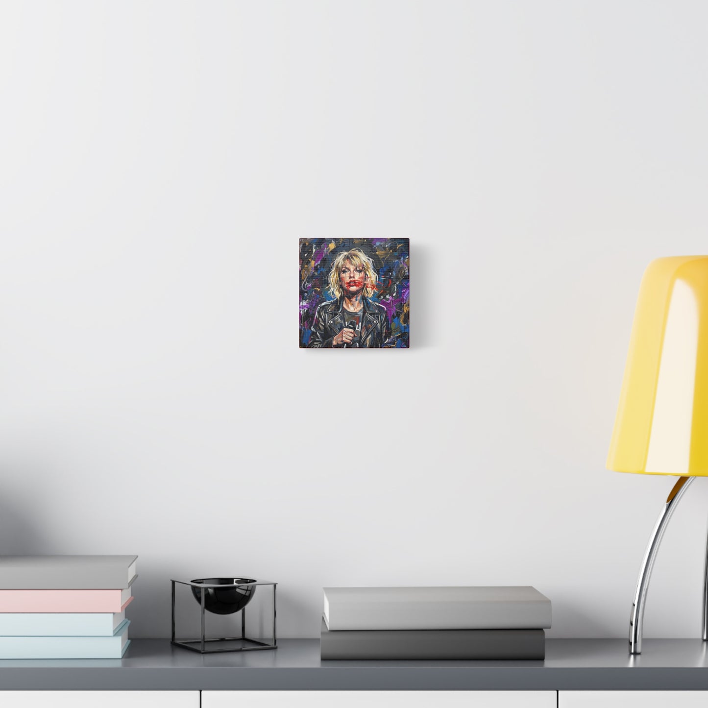 SMEARED THE LIPS Swift Portrait Canvas Art — Matte Stretched Canvas Print