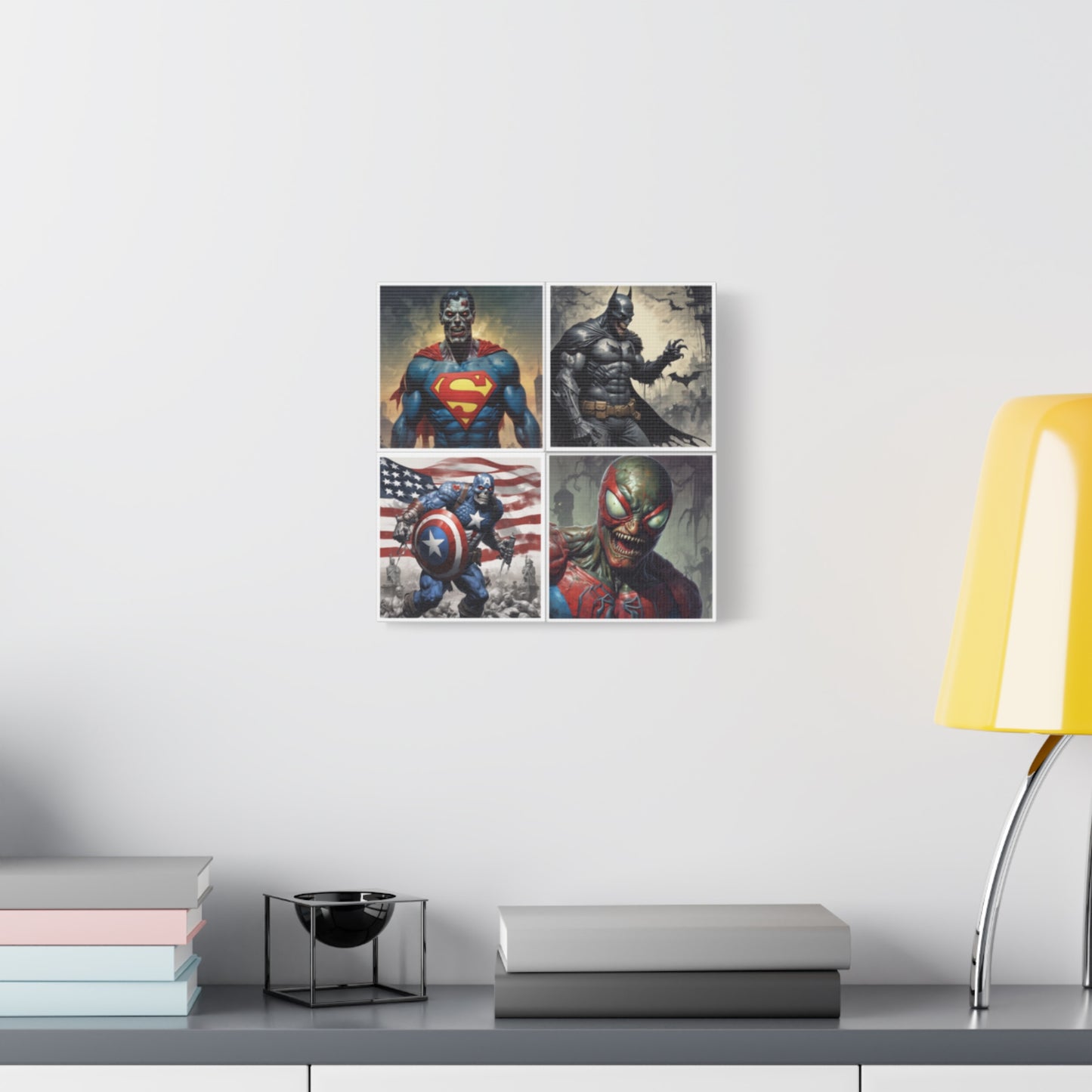 Zombie Heros Canvas Wall Art Print
