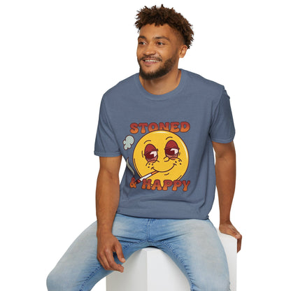 Stoned & Happy Smiley T-Shirt