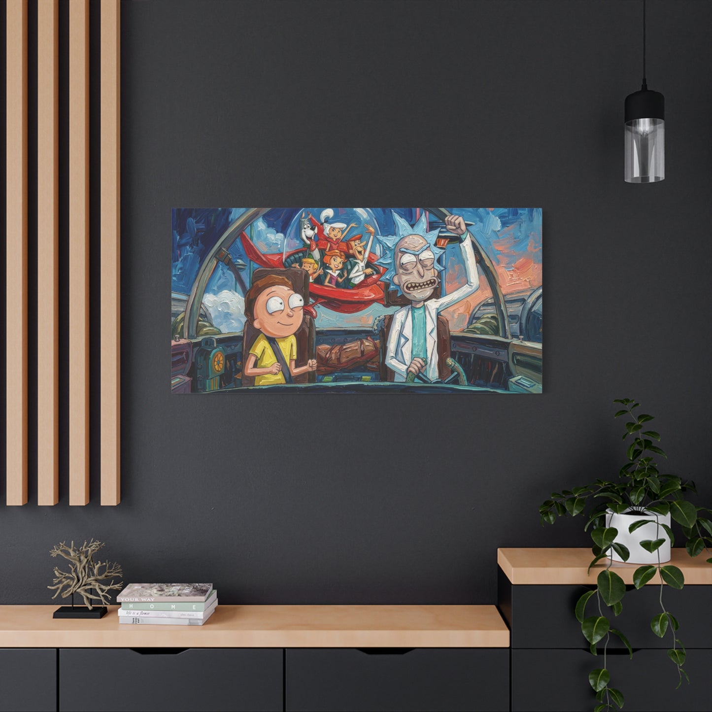 Ricks World 3 Abstract Canvas Wall Art — Matte Stretched 1.25"