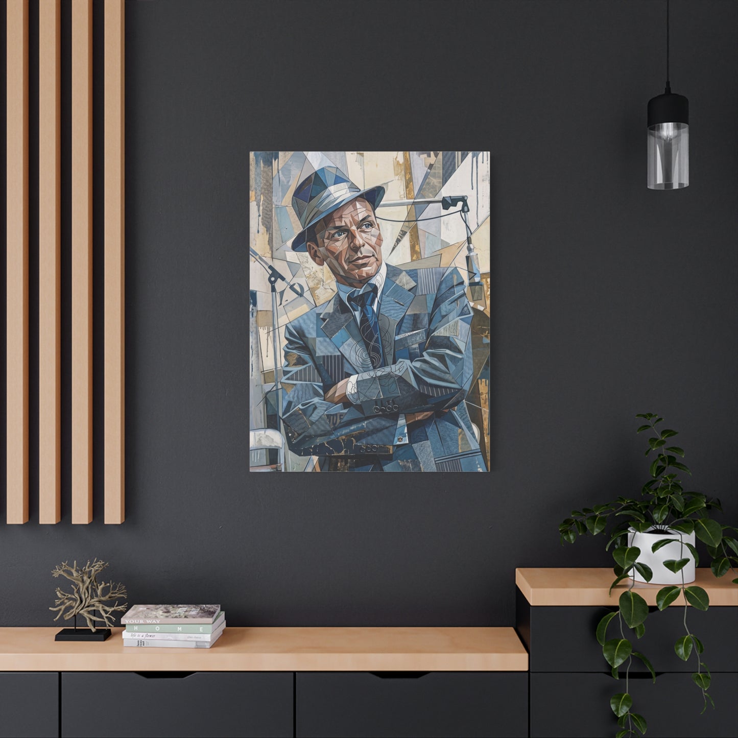G.O.A.T Basketball Portrait Matte Canvas Wall Art, Stretched 1.25"