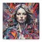 Matte Canvas Wall Art – "The Question Isn't Who's Going to Let Me; It's Who's Going to Stop Me" Inspirational Portrait