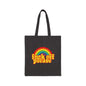 Tote Bag — Retro Rainbow "Fuck Off Please" Canvas Tote