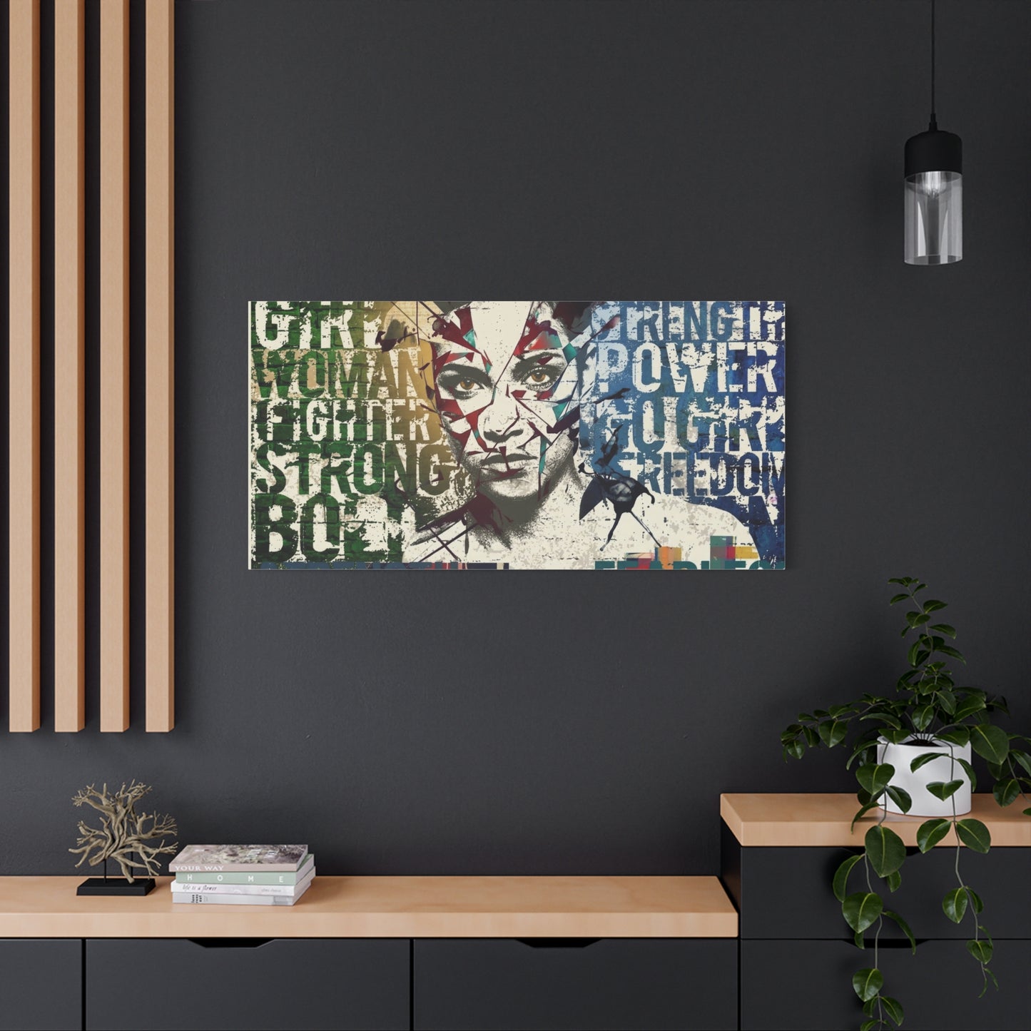 Wonder Woman Pop Art Canvas Print — Strength, Power, Freedom Wall Art