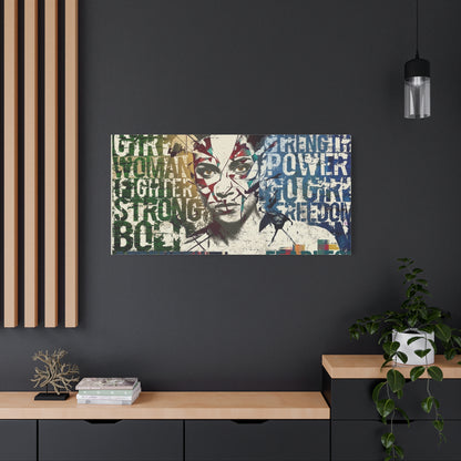 Wonder Woman Pop Art Canvas Print — Strength, Power, Freedom Wall Art