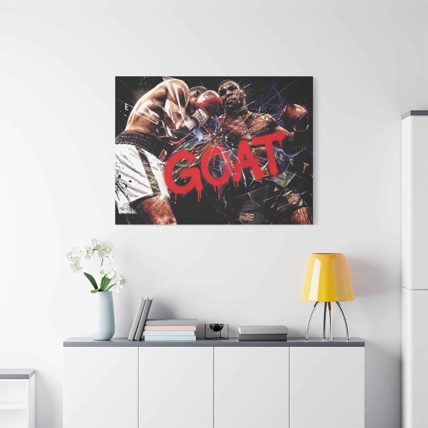 G.O.A.T. Boxer Canvas Wall Art Print