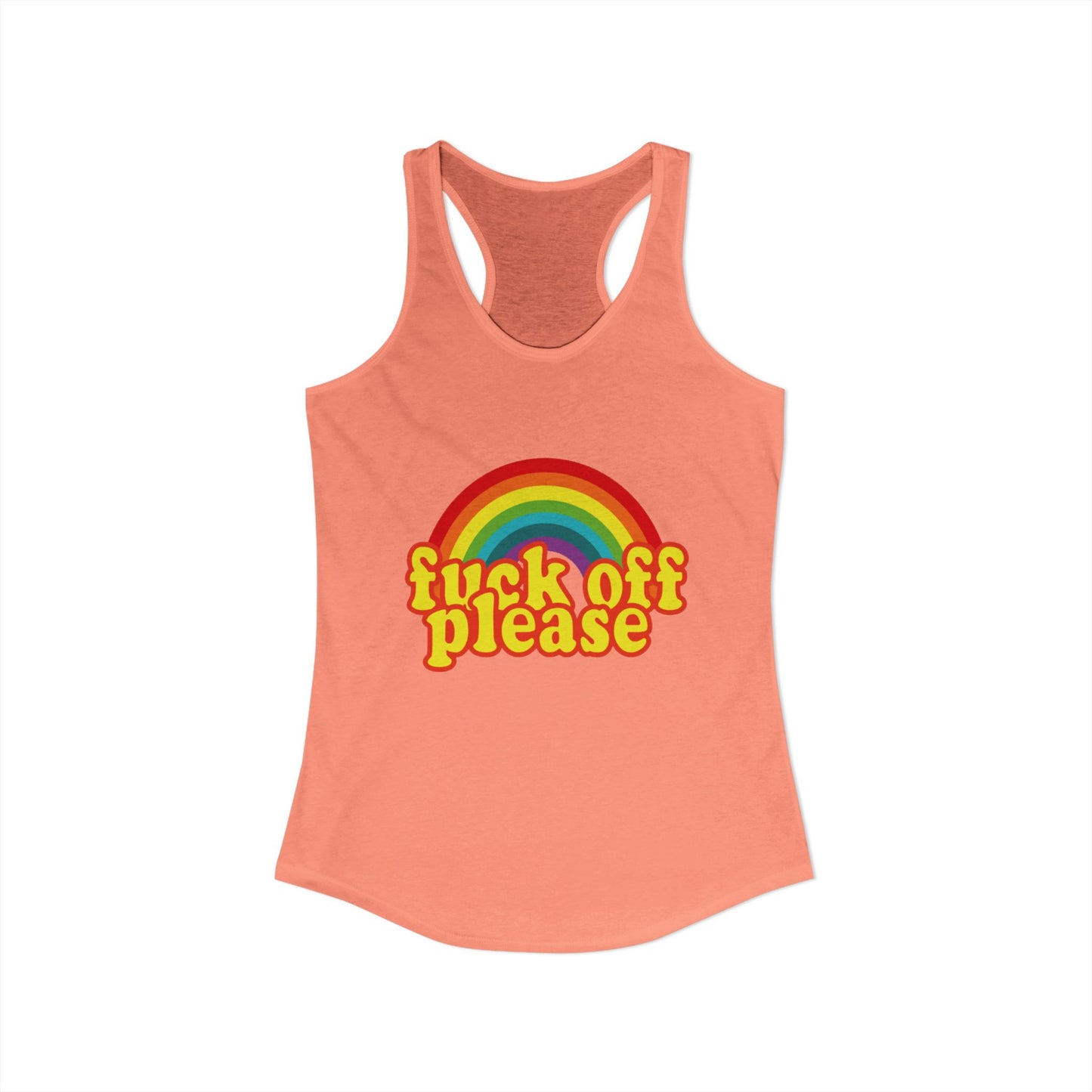 Women's Ideal "F*ck Off Please" Racerback Tank