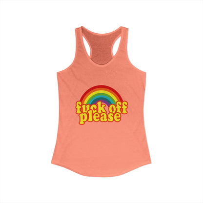 Women's Ideal "F*ck Off Please" Racerback Tank