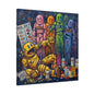 Depressed Pacman Canvas Wall Art Print
