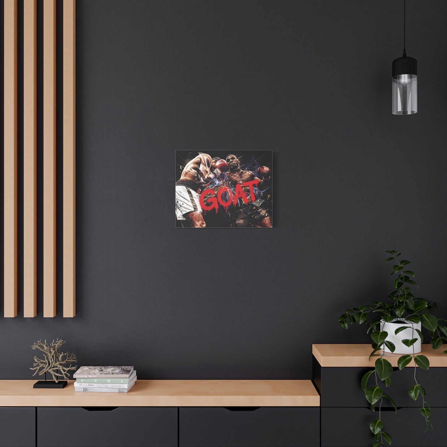 G.O.A.T. Boxer Canvas Wall Art Print