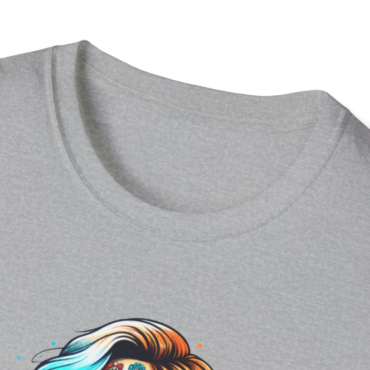 Cool Moms Club Skull T-Shirt — Colorful Day of the Dead Mom Graphic Tee