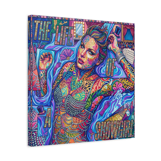 Showgirl Pop Abstract Canvas Wall Art Print