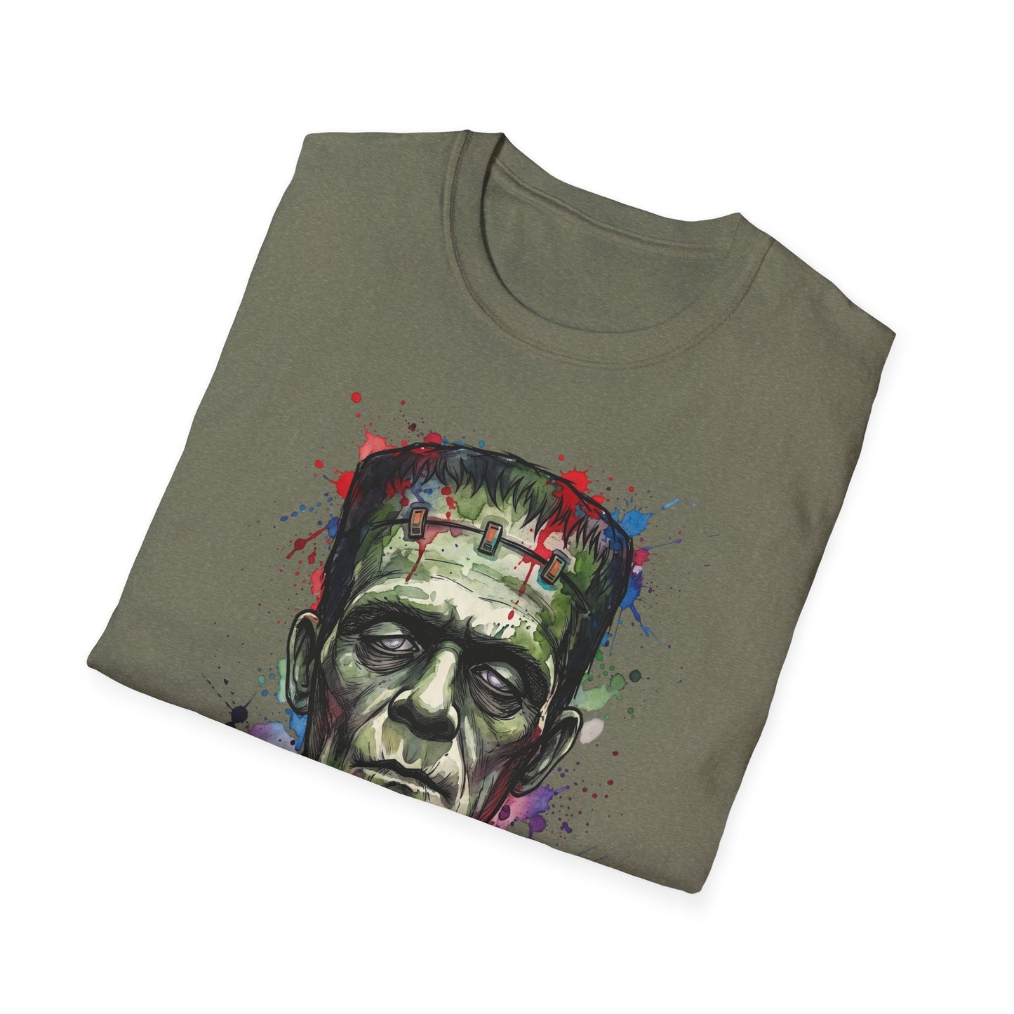 Frankenstein Watercolor Portrait T-Shirt