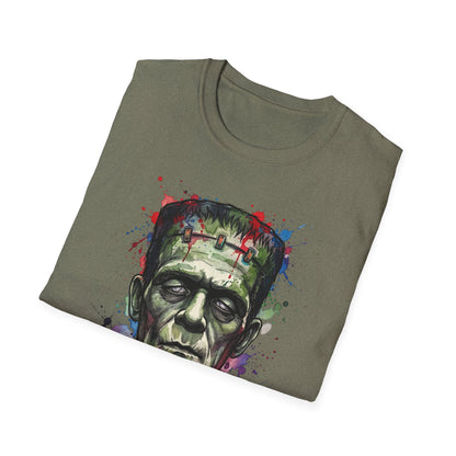 Frankenstein Watercolor Portrait T-Shirt