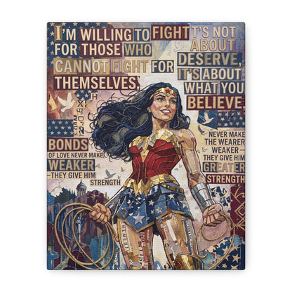 Woman Warrior Canvas Wall Art Print