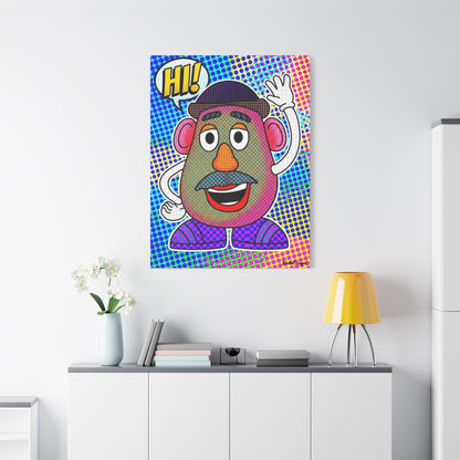 Mr. Head Abstract Canvas Wall Art Print — Matte Stretched Canvas