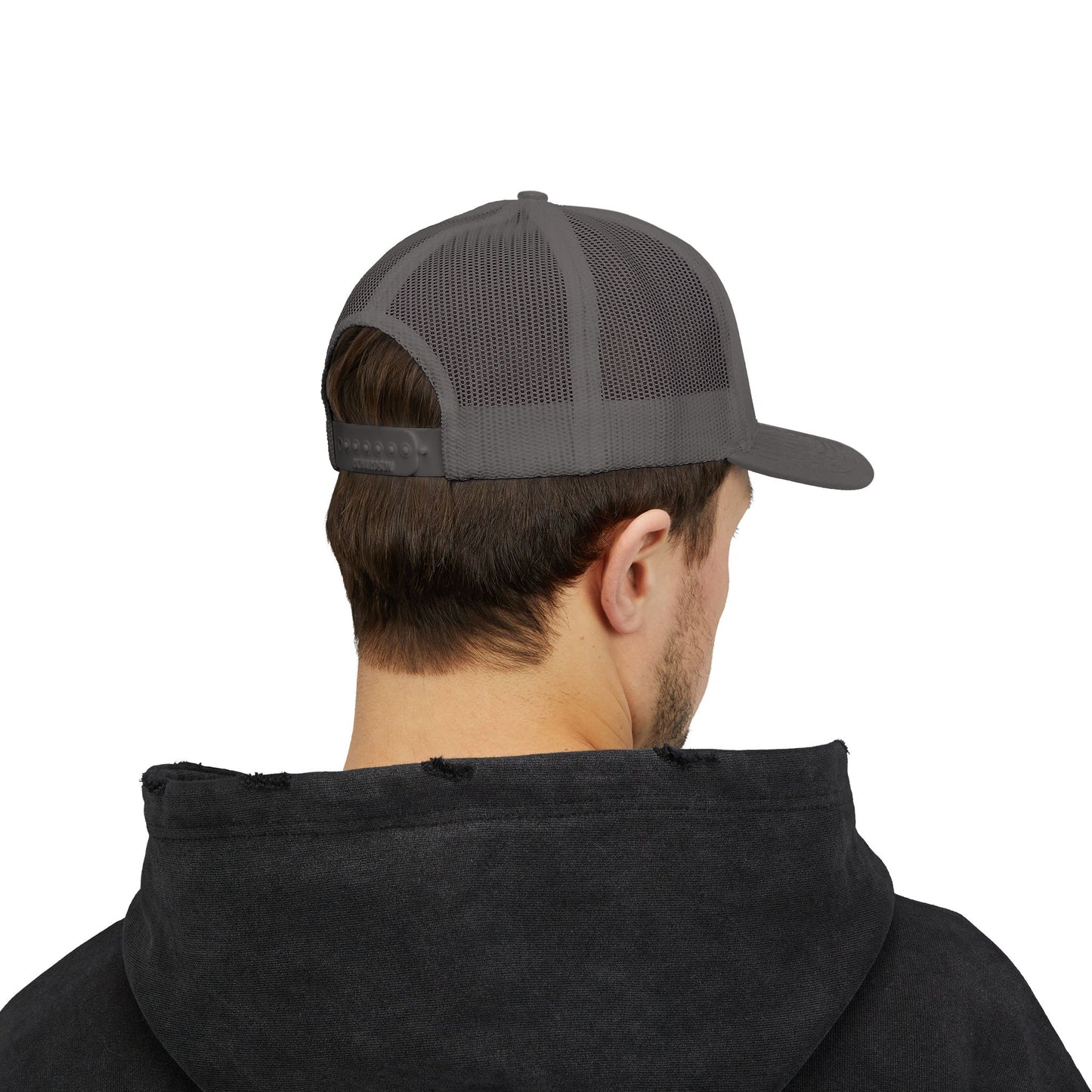 'F Off' Stick Figure Trucker Cap – Retro Distressed Snapback Hat