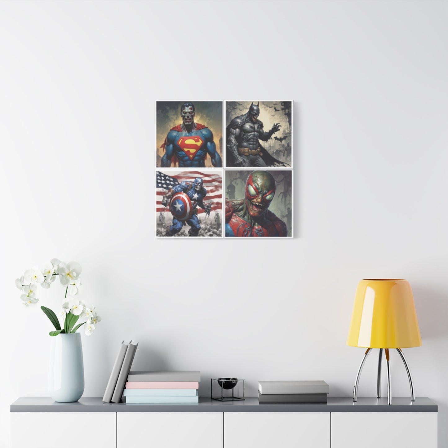 Zombie Heros Canvas Wall Art Print