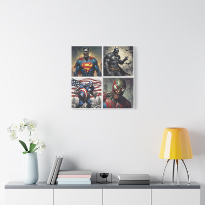 Zombie Heros Canvas Wall Art Print