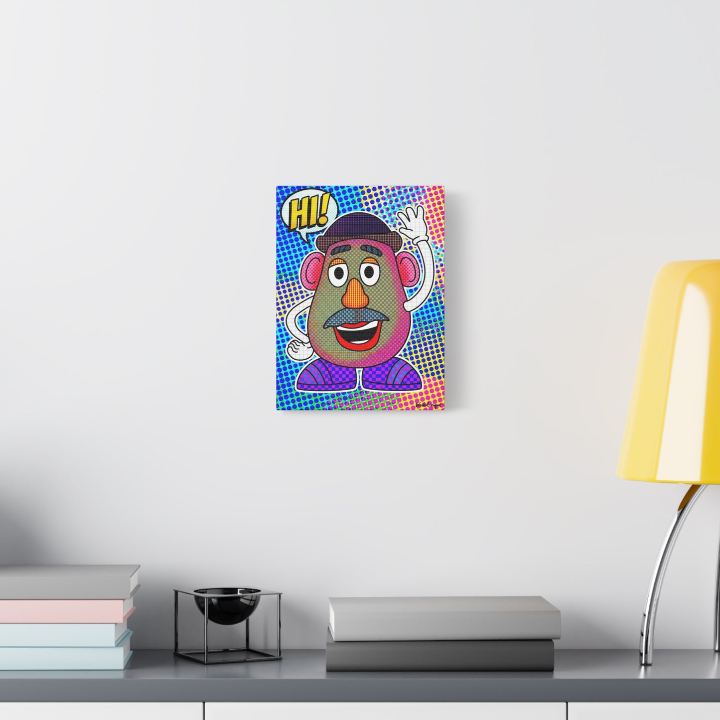 Mr. Head Abstract Canvas Wall Art Print — Matte Stretched Canvas