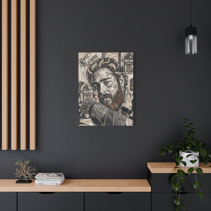 Post Portrait Matte Canvas Wall Art, Stretched 1.25"