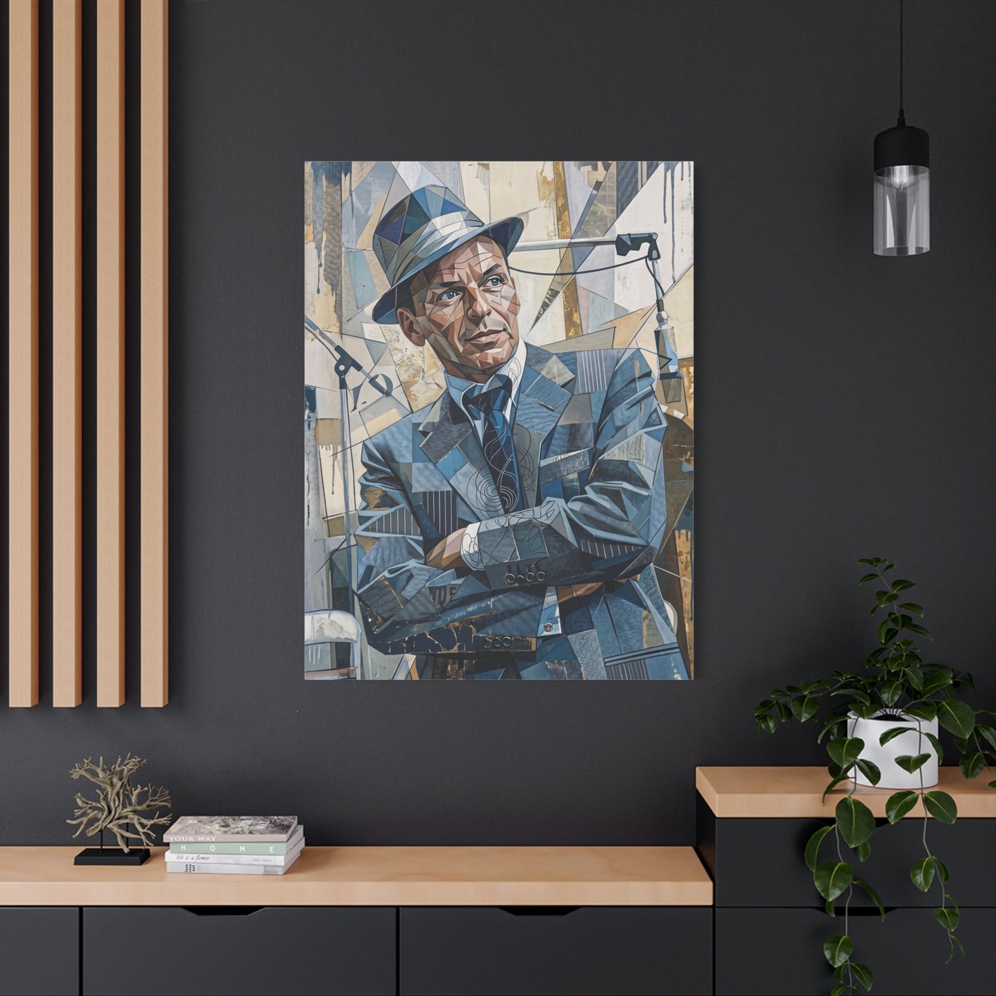 G.O.A.T Basketball Portrait Matte Canvas Wall Art, Stretched 1.25"