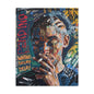 Urban Portrait Matte Canvas Print — 'Waiting Delay' Contemporary Street Art