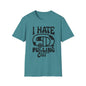 T-Shirt — “I Hate Pulling Out” Camper Graphic Tee