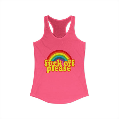 Women's Ideal "F*ck Off Please" Racerback Tank