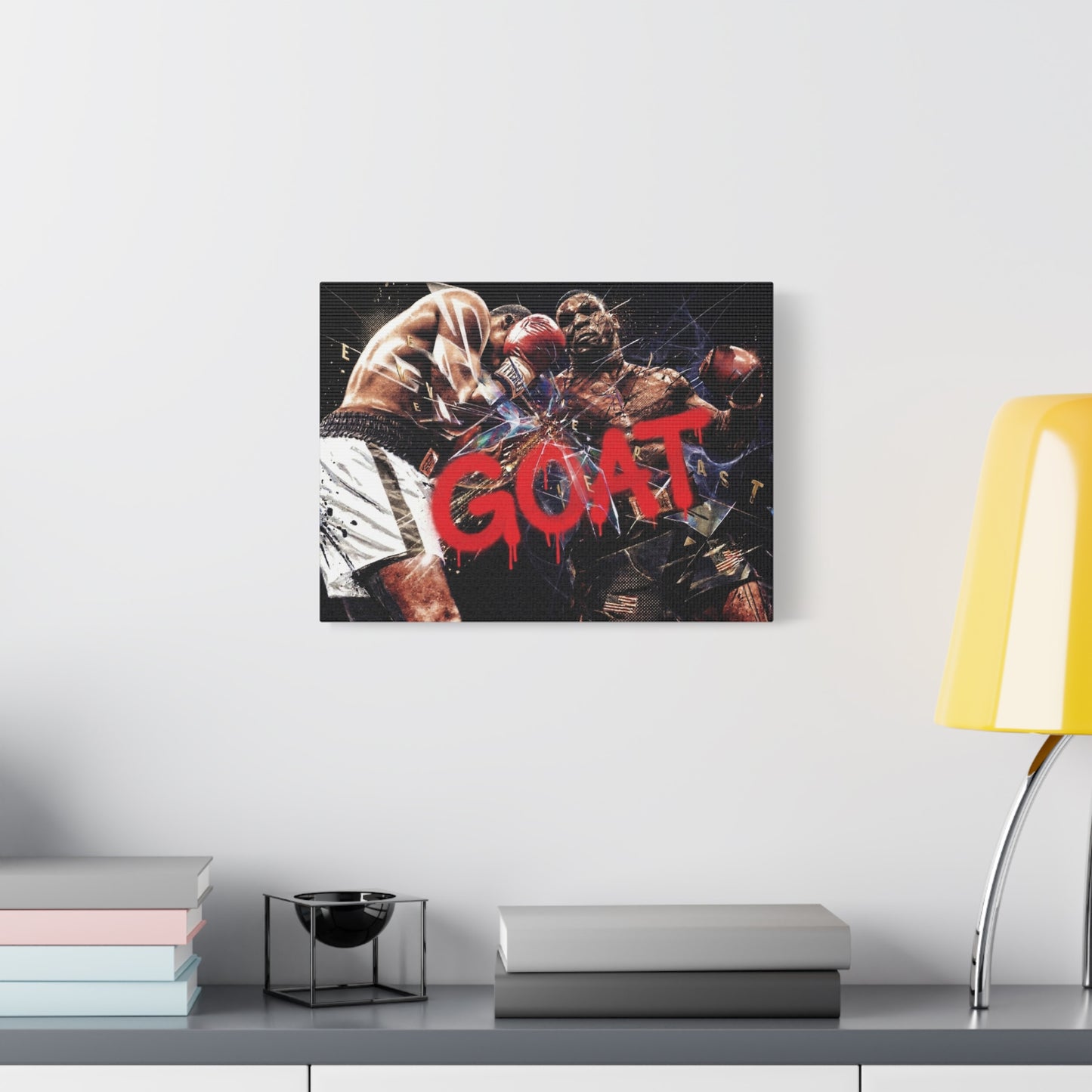 G.O.A.T. Boxer Canvas Wall Art Print