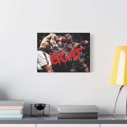 G.O.A.T. Boxer Canvas Wall Art Print