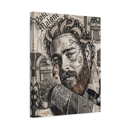 Post Portrait Matte Canvas Wall Art, Stretched 1.25"