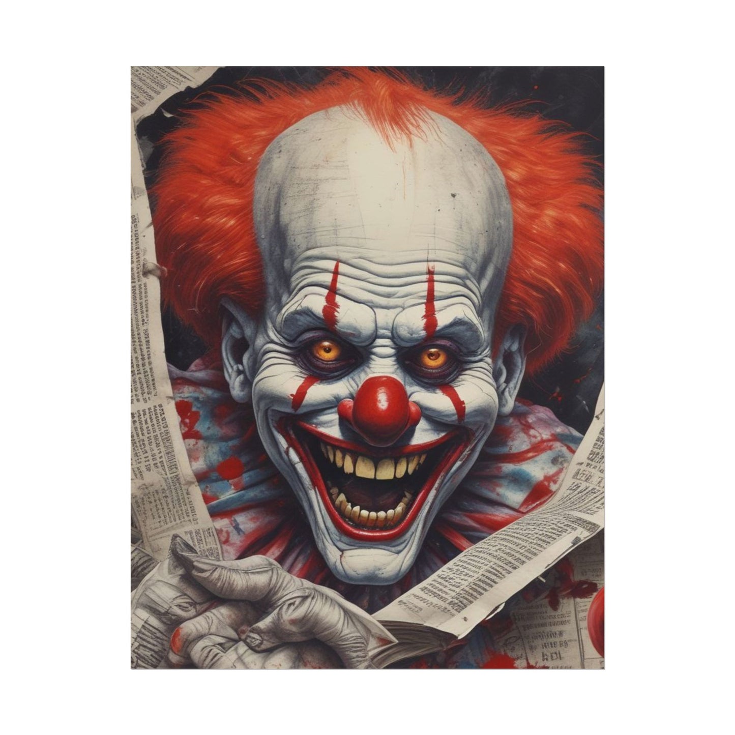 Pennywise Inspired Clown Rolled Posters