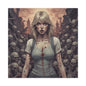 Zombie Swift Matte Canvas Wall Art — Gory Gothic Horror Illustration