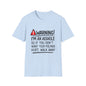 Warning I’m An Asshole T-Shirt – Funny Sarcastic Graphic Tee