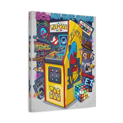 1980's Pop Culture Canvas Wall Art Print