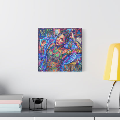 Showgirl Pop Abstract Canvas Wall Art Print