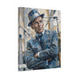 G.O.A.T Basketball Portrait Matte Canvas Wall Art, Stretched 1.25"