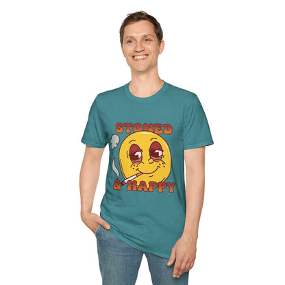 Stoned & Happy Smiley T-Shirt