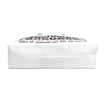 Weekender Bag — "Emotional Baggage" Funny Travel Tote (Just Kidding)