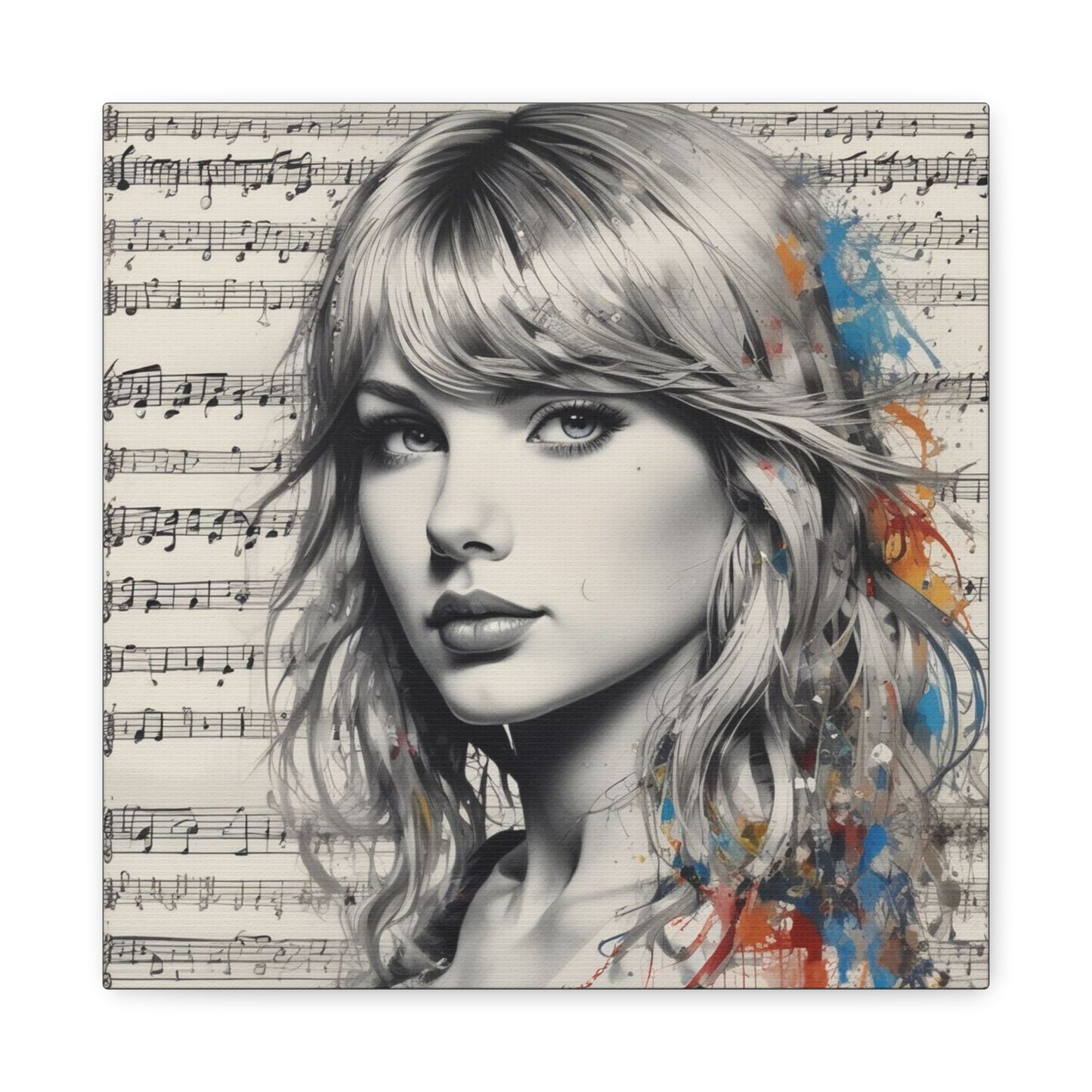 Swift Inspired - Portrait Music Canvas