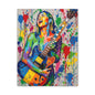 Colorful Guitarist Pop Art Canvas Print — Vibrant Music Wall Art