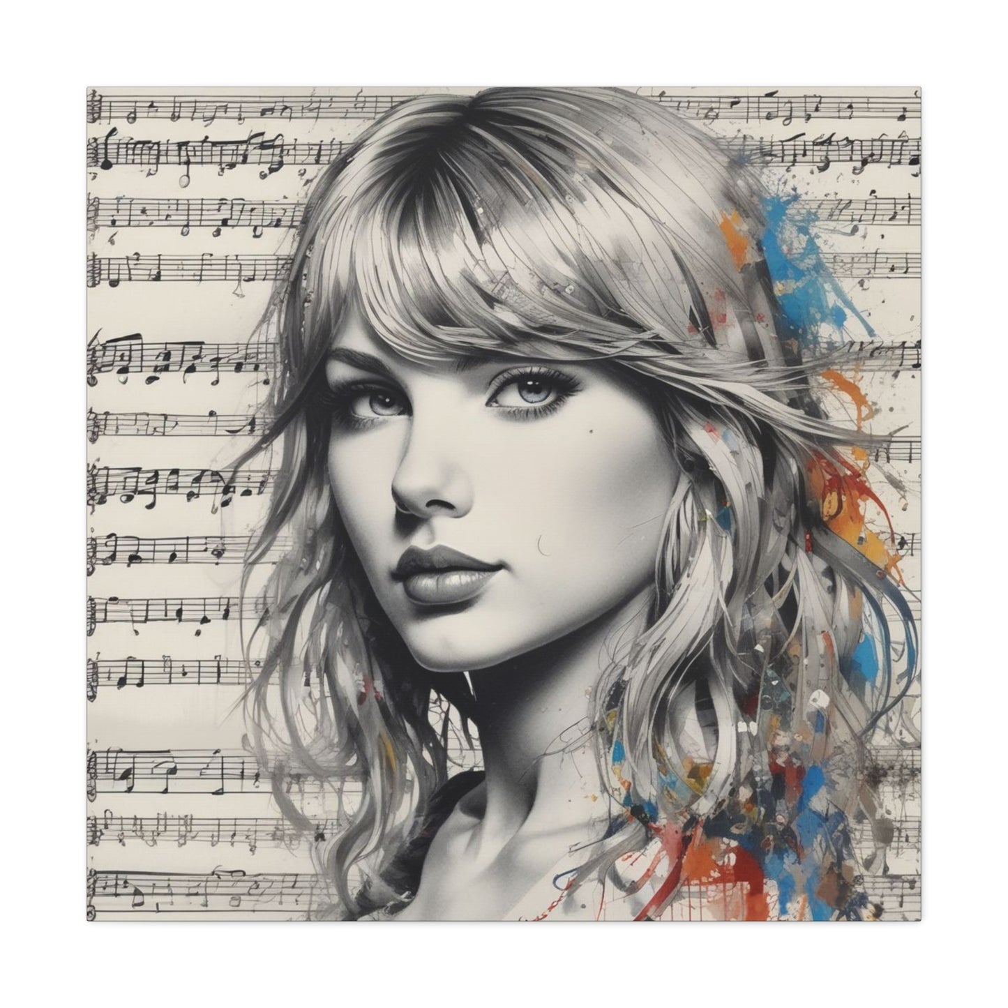 Swift Inspired - Portrait Music Canvas