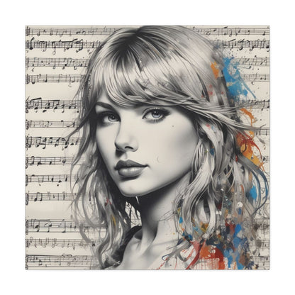 Swift Inspired - Portrait Music Canvas