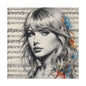 Swift Inspired - Portrait Music Canvas
