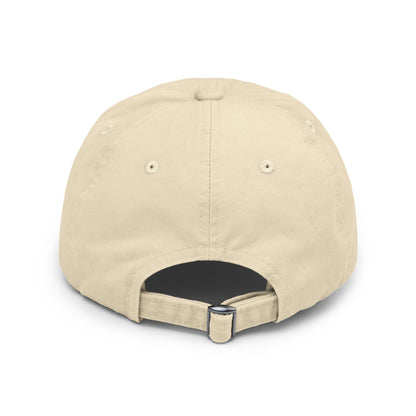 Distressed Dad Hat — "Feeding, Financing & F***ing" Bold Script Cap