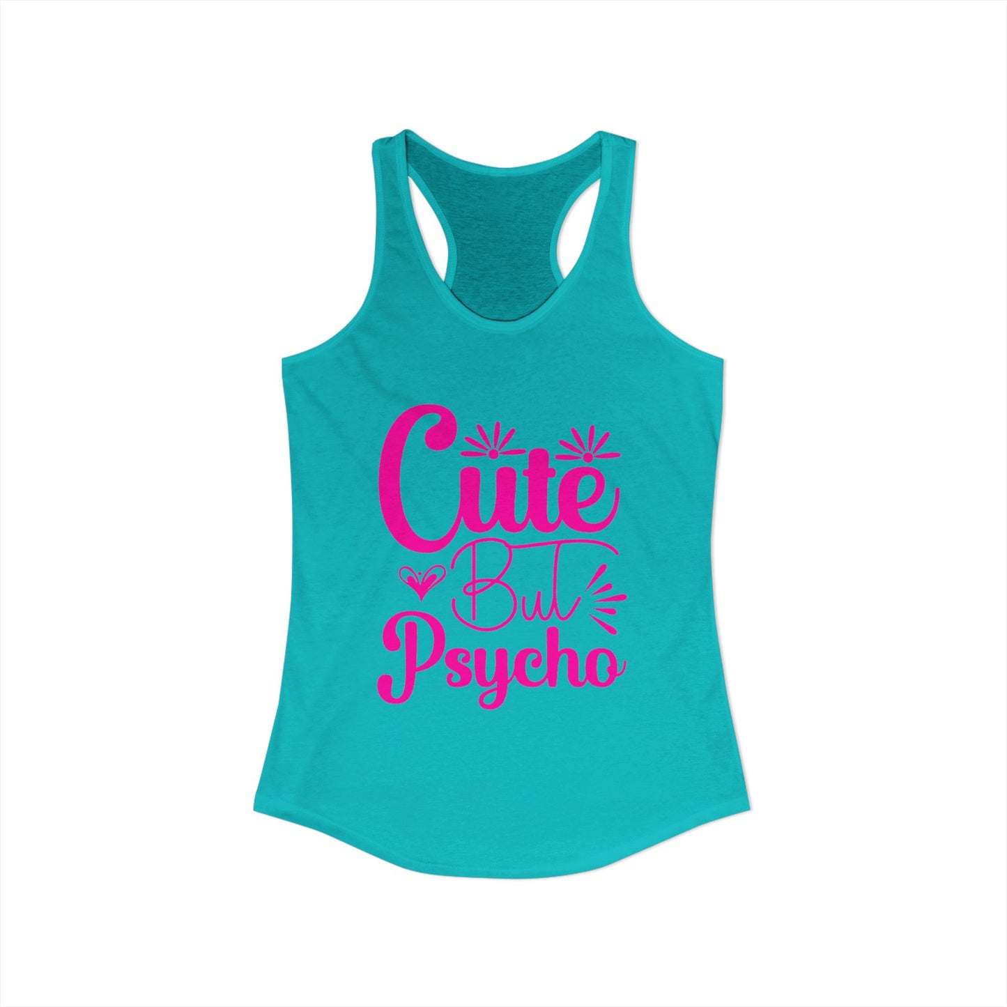 Women's Ideal "Cute Bu Psycho" Racerback Tank