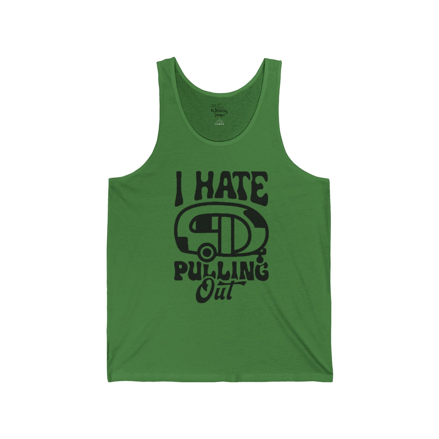 I Hate Pulling Out Tank Top – Funny RV Camping Graphic Jersey Tank