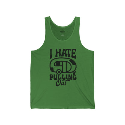 I Hate Pulling Out Tank Top – Funny RV Camping Graphic Jersey Tank